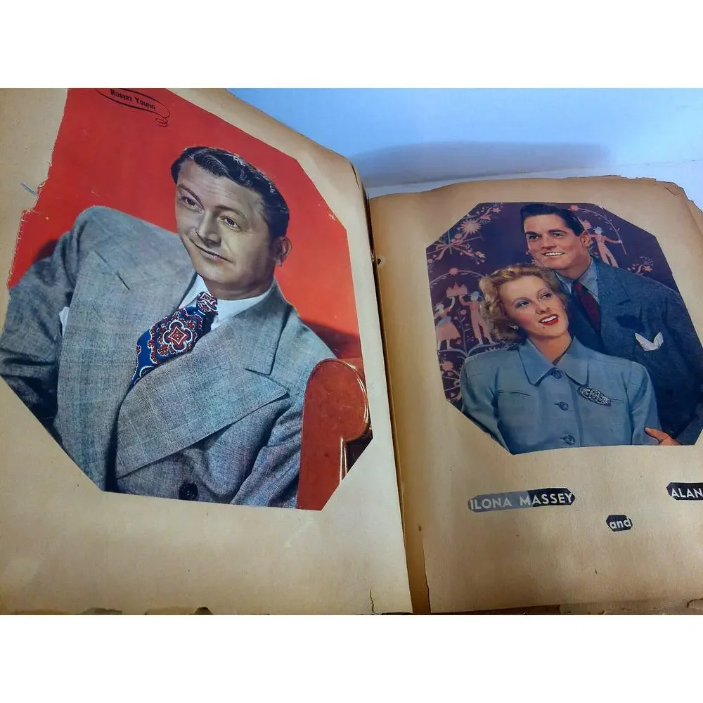 Vintage Screenstars 1930s Golden Age Hollywood Movie Star Scrapbook 110 pages